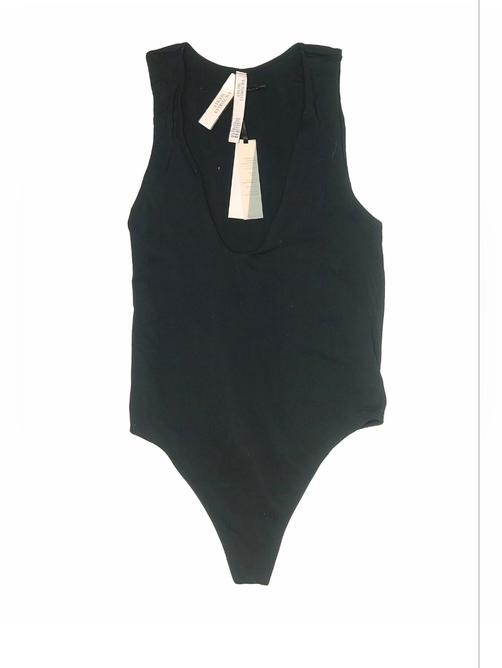 Victoria's Secret Black Bodysuit with Ribbon Detail